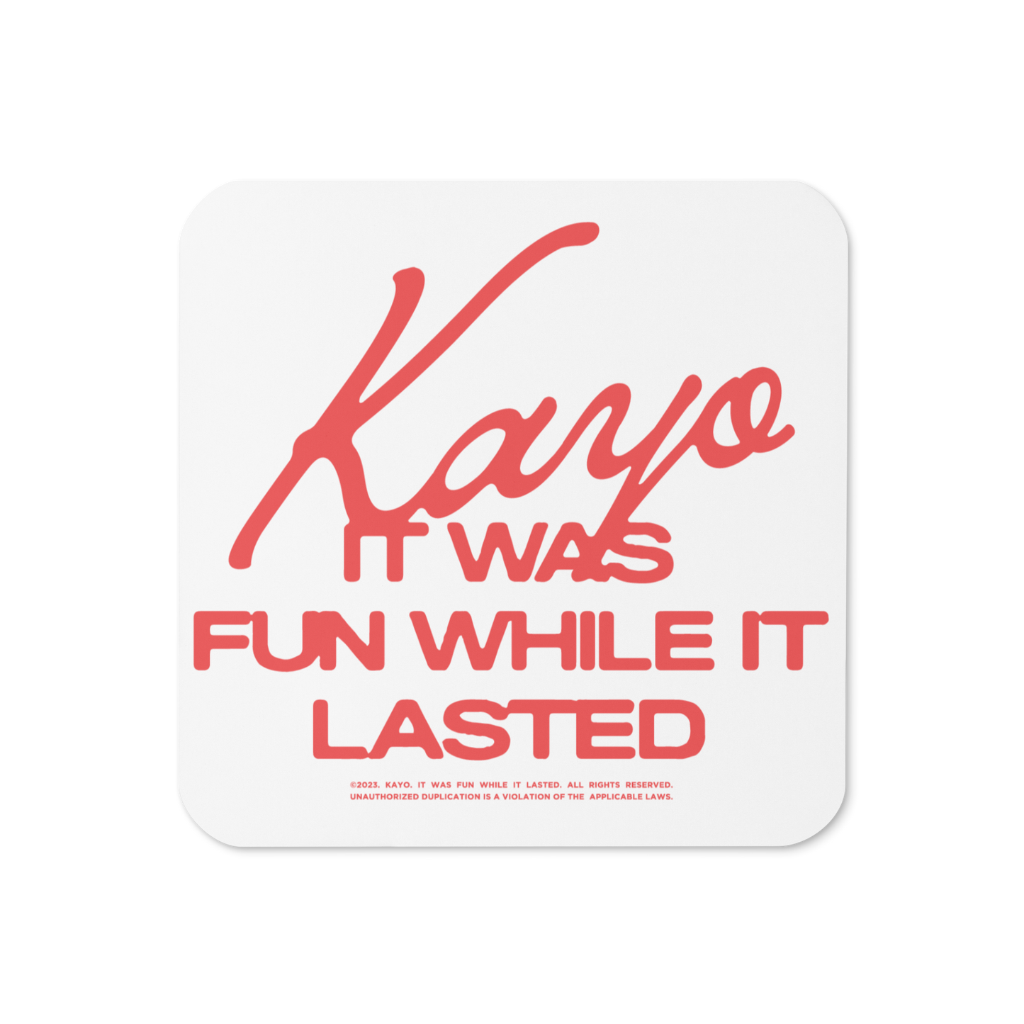 IWFWIL Coaster